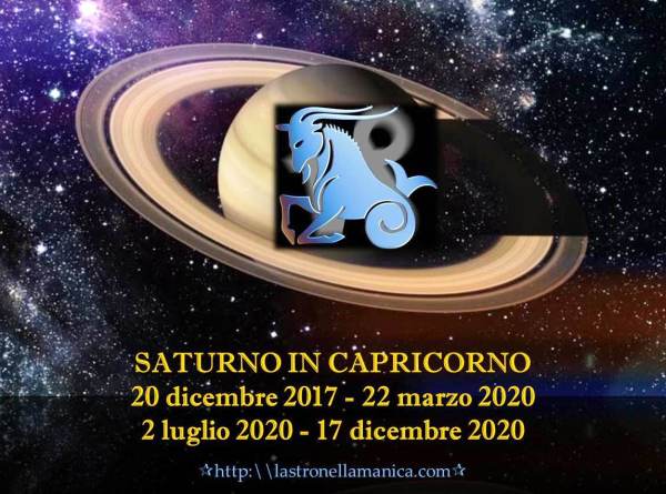SATURNO CAPRICORNO